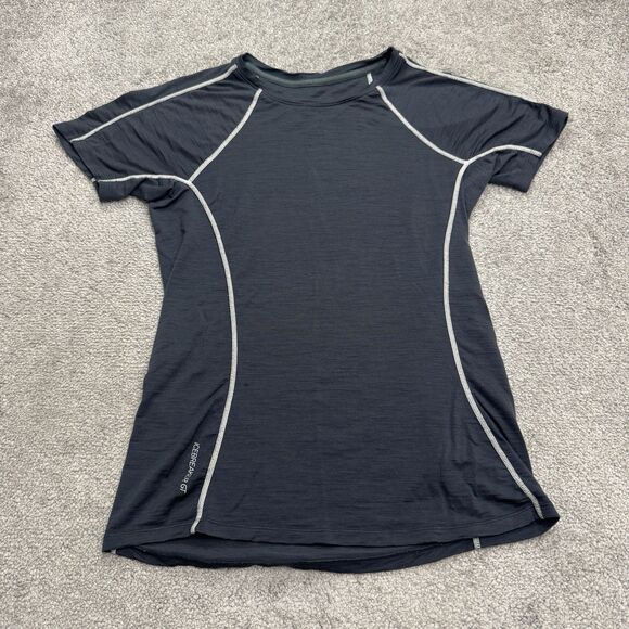 Icebreaker GT  T-Shirt Womens Small Blue Short Sleeve Crew Neck Athletic Tee Top - Picture 1 of 13